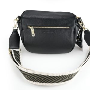 Obsessed Black/Gold Khaki Woven strap